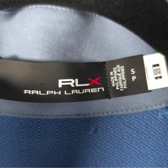 NWT RLX RALPH LAUREN GOLF Mock Neck Full Zip Wicking Tech Terry Hybrid Vest Sz S - Picture 4 of 14